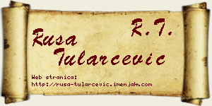 Rusa Tularčević vizit kartica